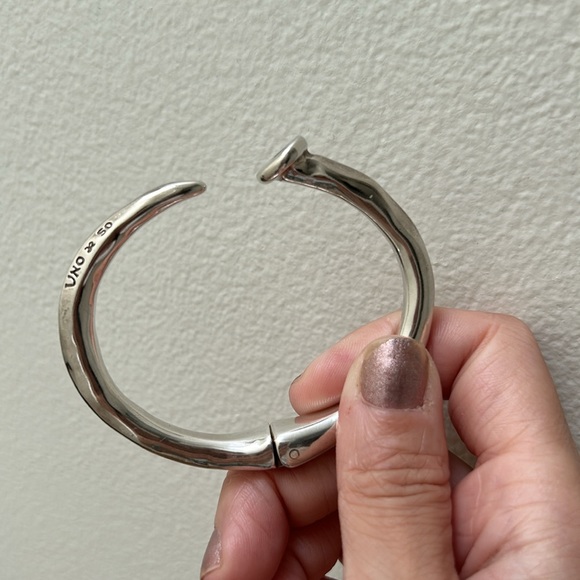 Uno de 50 Silver Plated Hinged Bracelet - Picture 4 of 6